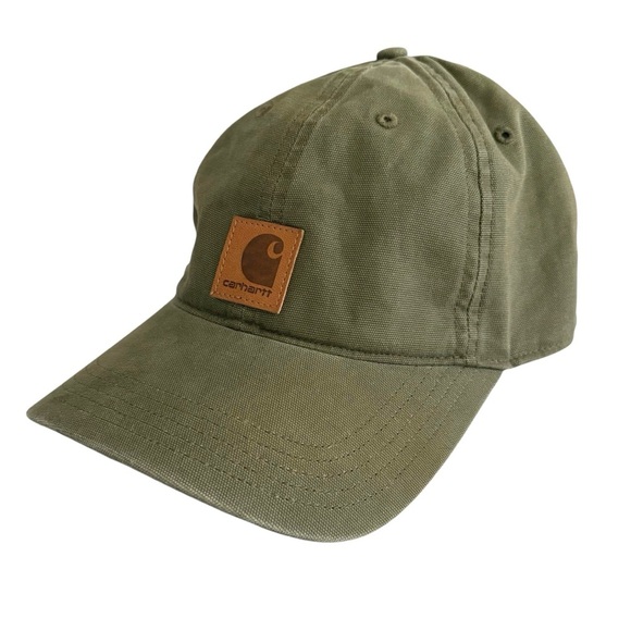 Carhartt Unisex Olive Baseball Cap, OSFM Hook & Loop Closure - Picture 1 of 7